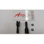 CONJUNTO EIXOS MANGAS PARA RODAS  DIANTEIRAS AUTOMODELO HUMMER H2 DEAGOSTINI FASCÍCULO 62 HD62